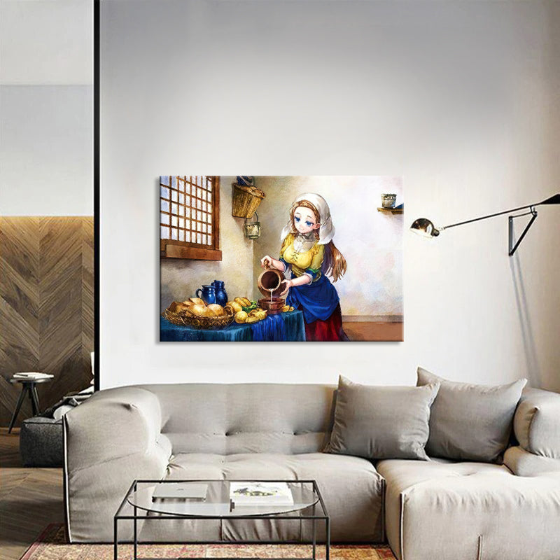 Het melkmeisje - Vermeer ( inspiratie)