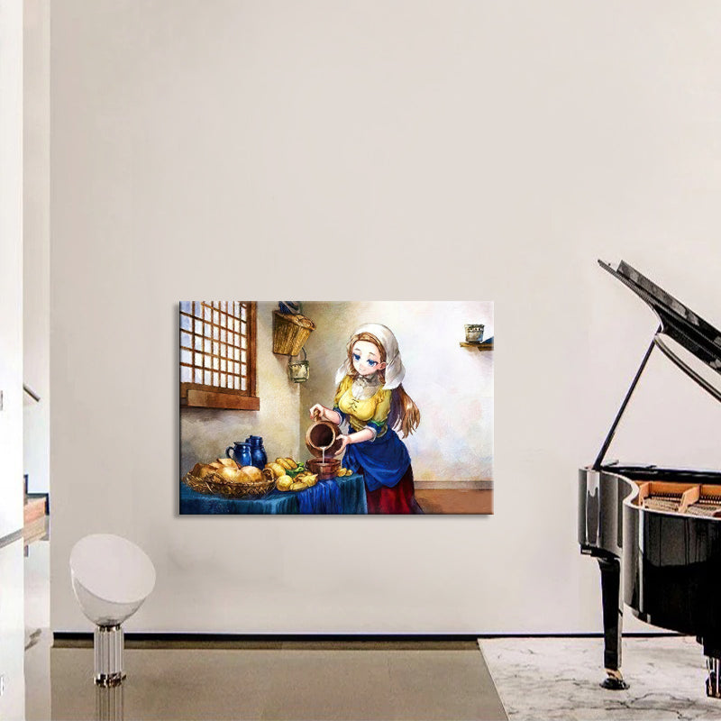 Het melkmeisje - Vermeer ( inspiratie)