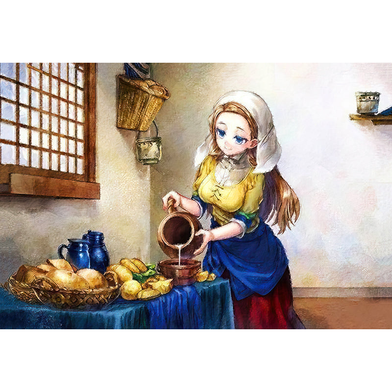 Het melkmeisje - Vermeer ( inspiratie)