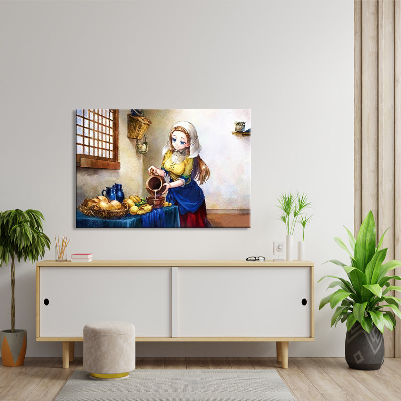 Het melkmeisje - Vermeer ( inspiratie)