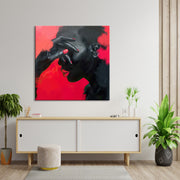 Lady in red