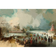 Skating on the Frozen Amstel River - Adam van Breen