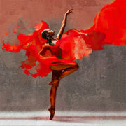 The lady in red