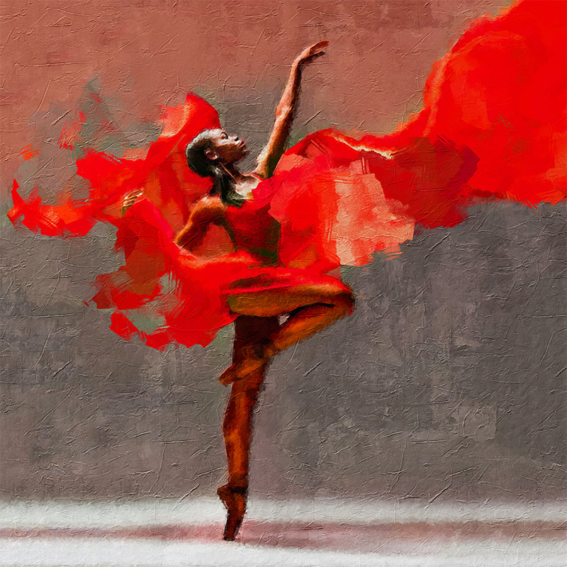 The lady in red