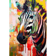 Fröhliches Zebra