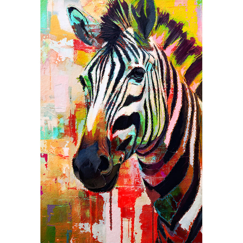 Fröhliches Zebra