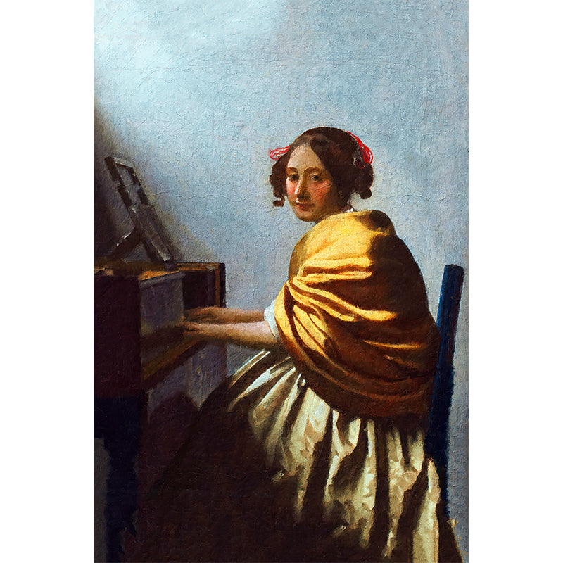 Zittende vrouw aan het virginaal - Vermeer