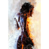 Naked woman schilderij