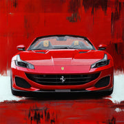 Ferrari Portofino Gemälde