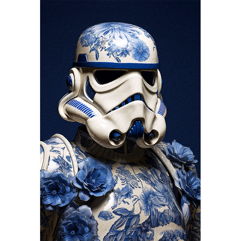 Star Wars-Figuren im Delfter-Blau-Stil