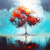 Abstrakter Baum in Farbe