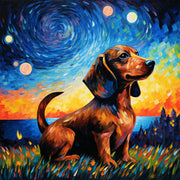 Hund in der Sternennacht
