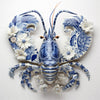 Hummer im Delfter-Blau-Stil