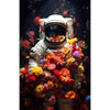 Astronaut in bloemen