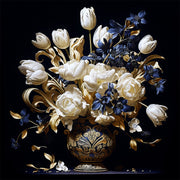 Stillleben-Gemälde mit Blumen