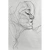 Gesicht in Line Art