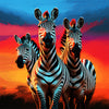 Drei Zebras
