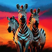Drei Zebras