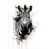 Zebra schwarz-weiß