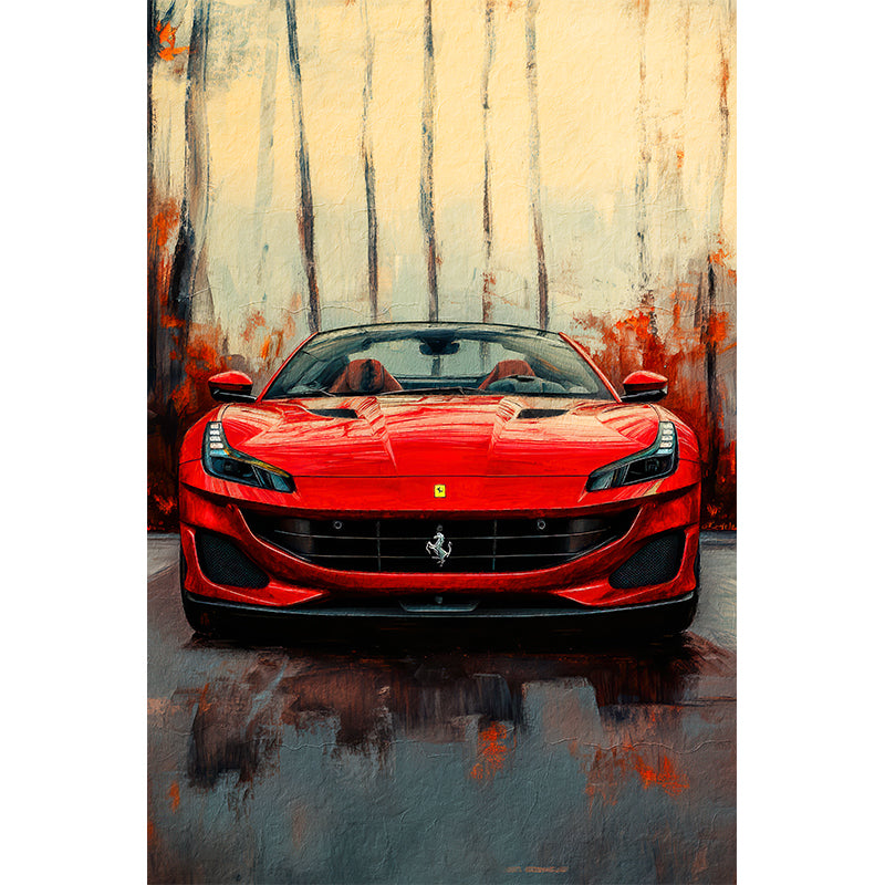Gemälde Ferrari Portofino