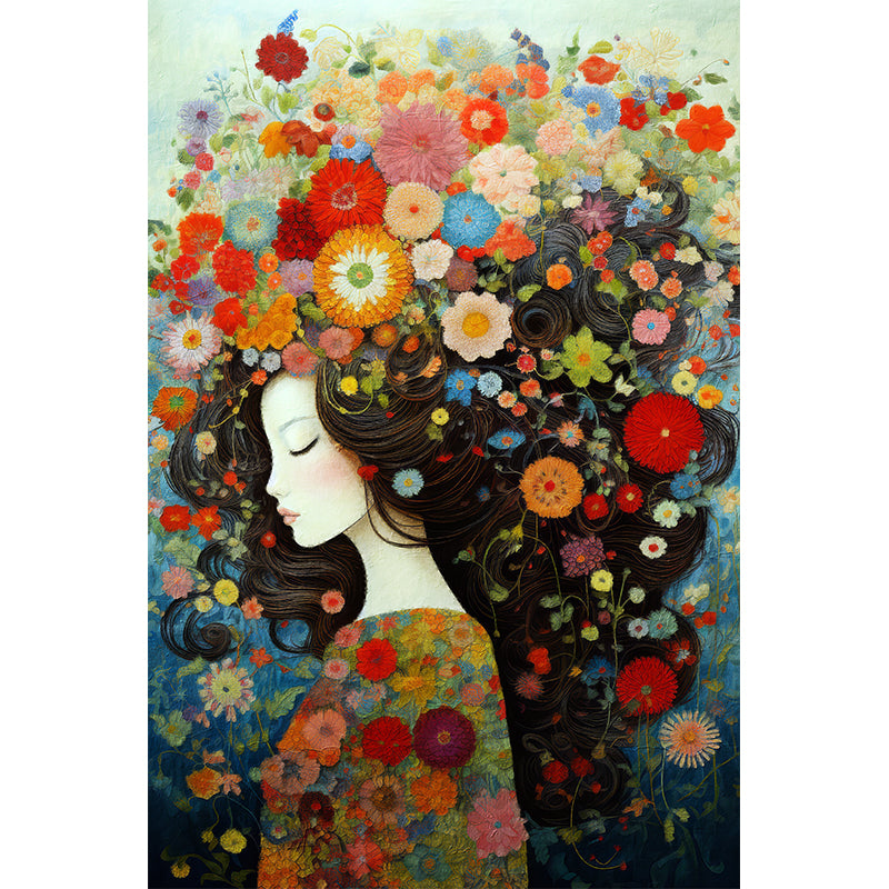 Frau mit Blumen VI