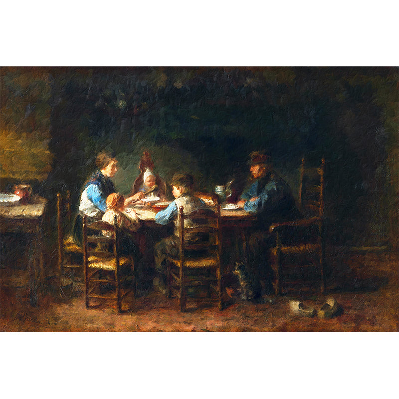 Bauernfamilie bei Tisch - Jozef Israëls