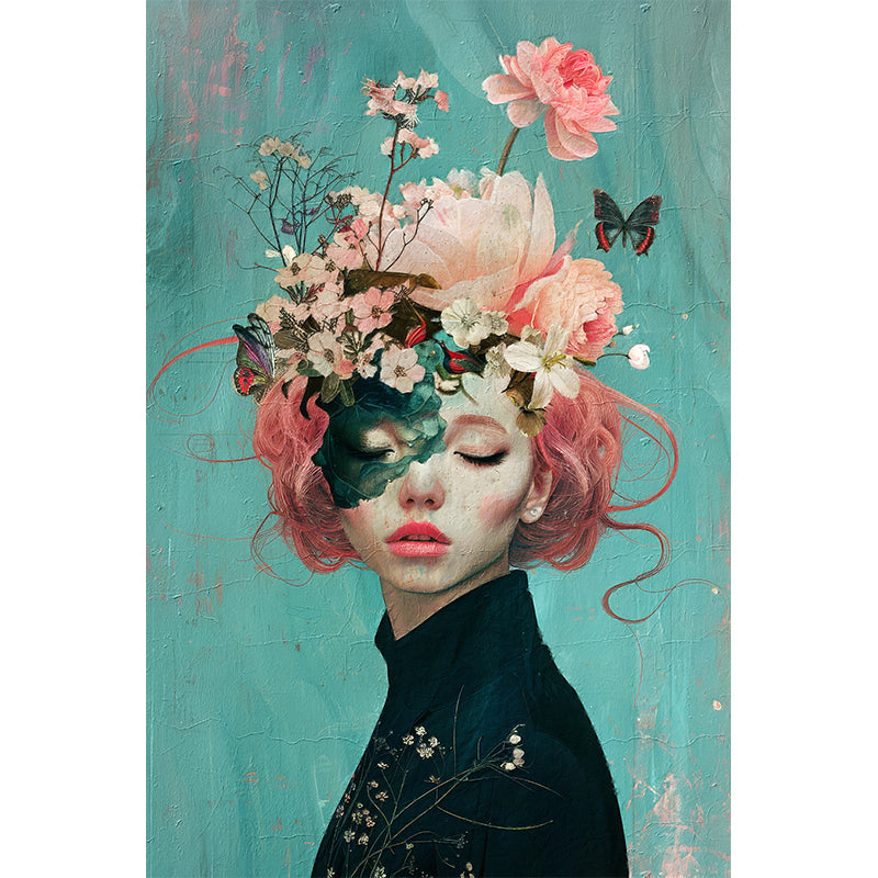 Frau mit Blumen V