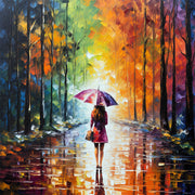 Frau mit Regenschirm II
