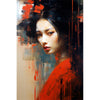 Die geheimnisvolle japanische Frau im Kimono