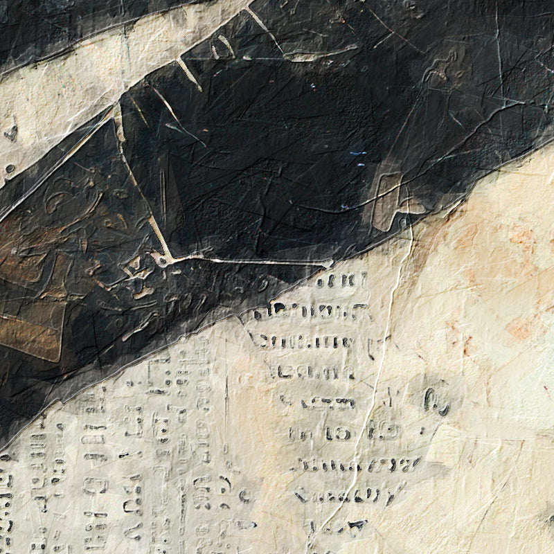 Vrouw met Hoed – Collage Kunst