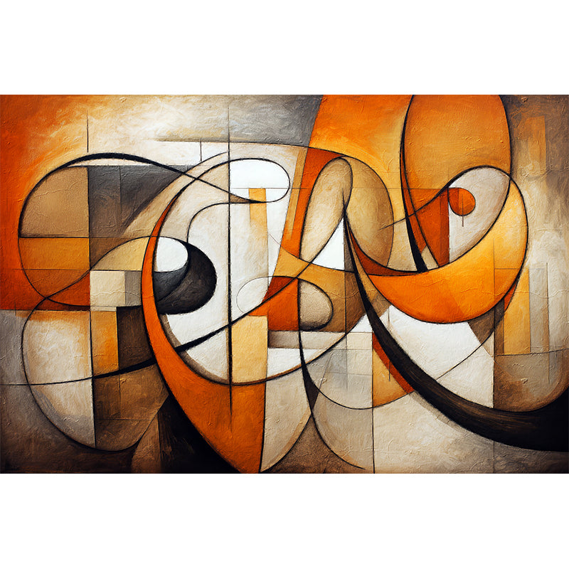Abstraktes Linien-Gemälde