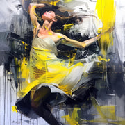Vrouw in abstract