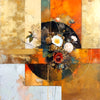 Abstrakt mit Blumen