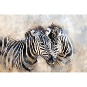 Gemälde Zwei Zebras