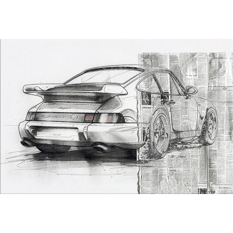 Schilderij Porsche 911