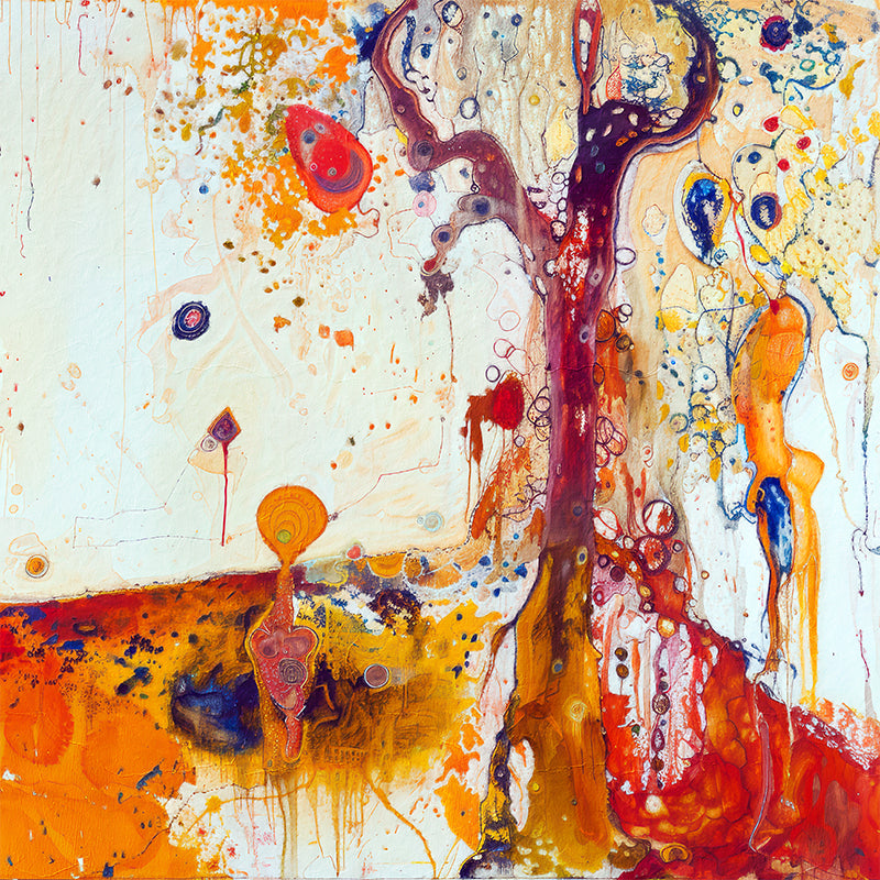 Farbenfrohe abstrakte Kunst