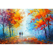 Wandelen schilderij