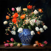 Schöne Vase mit Blumen