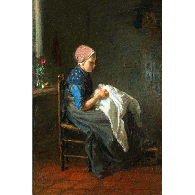 Het naaistertje II - Jozef Israëls