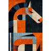 Paard in kubisme art