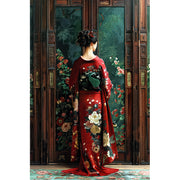 Japanische Frau im Kimono