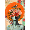 Dame mit Blumen