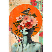 Dame mit Blumen