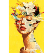 Frau Mixed-Media-Kunst