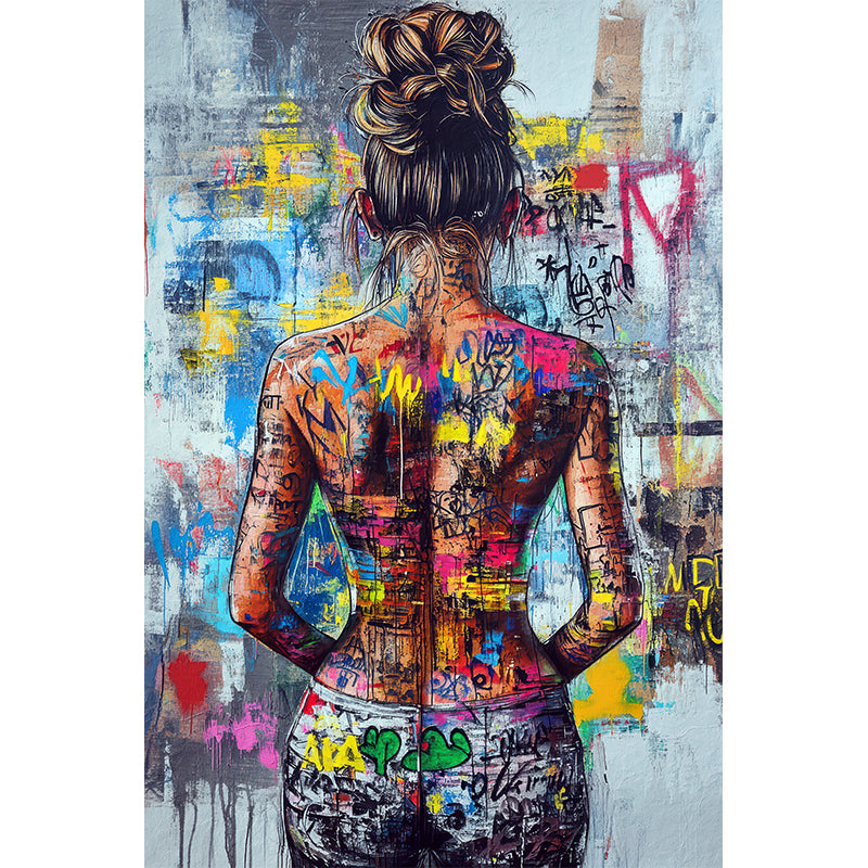 Graffiti-Frau