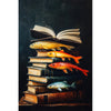 Bücher und Fischen