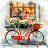 Fiets met bloemen
