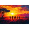 Sonnenuntergang in der Savanne II