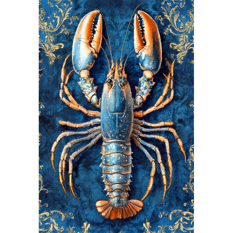 Hummer im Delfter-Blau-Stil IV
