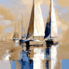 Segelboot in Sepia